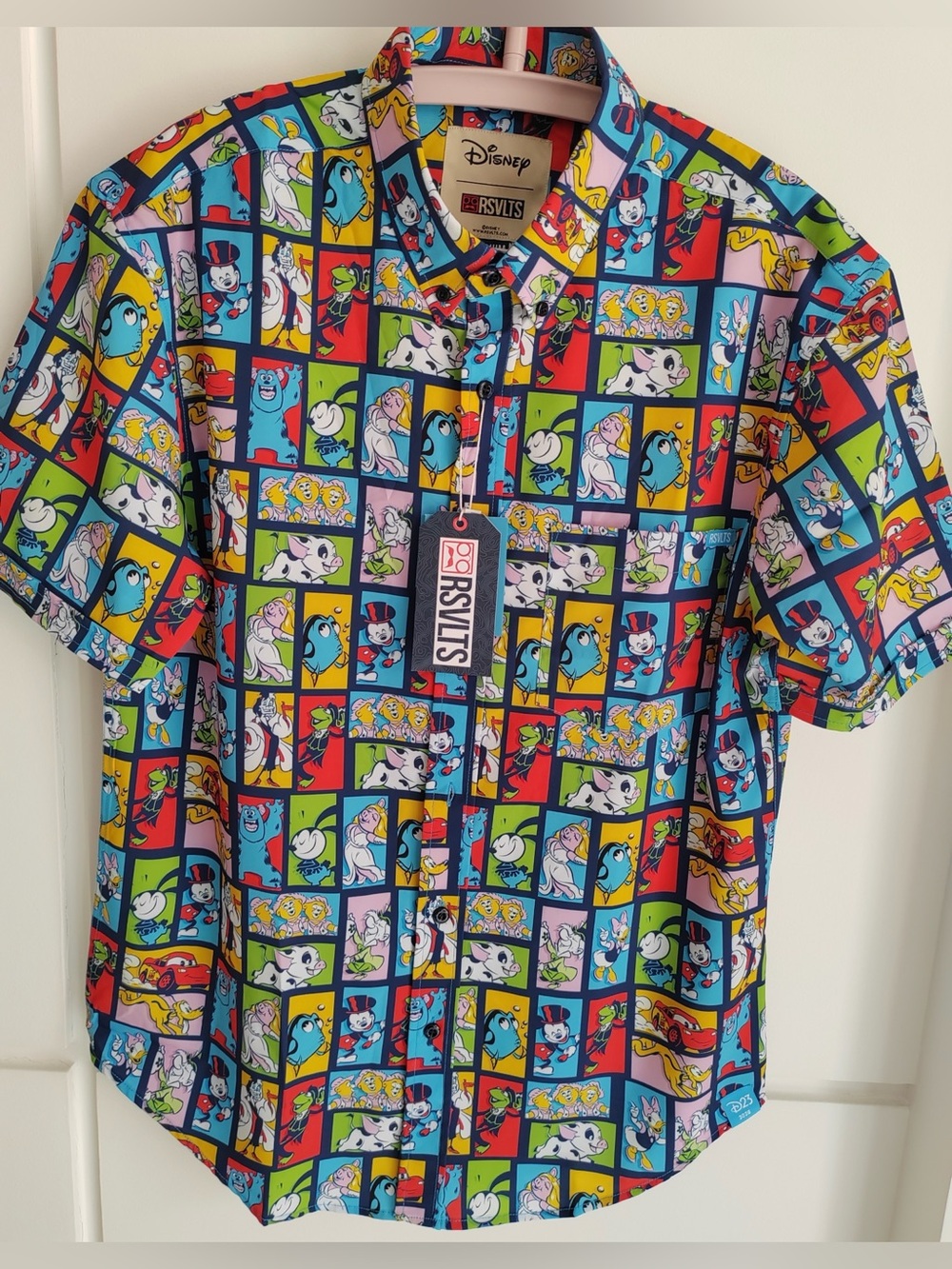 NWT Limited Edition D23 2026 Gold Member RSVLTS Men's Shirt Disney Mickey